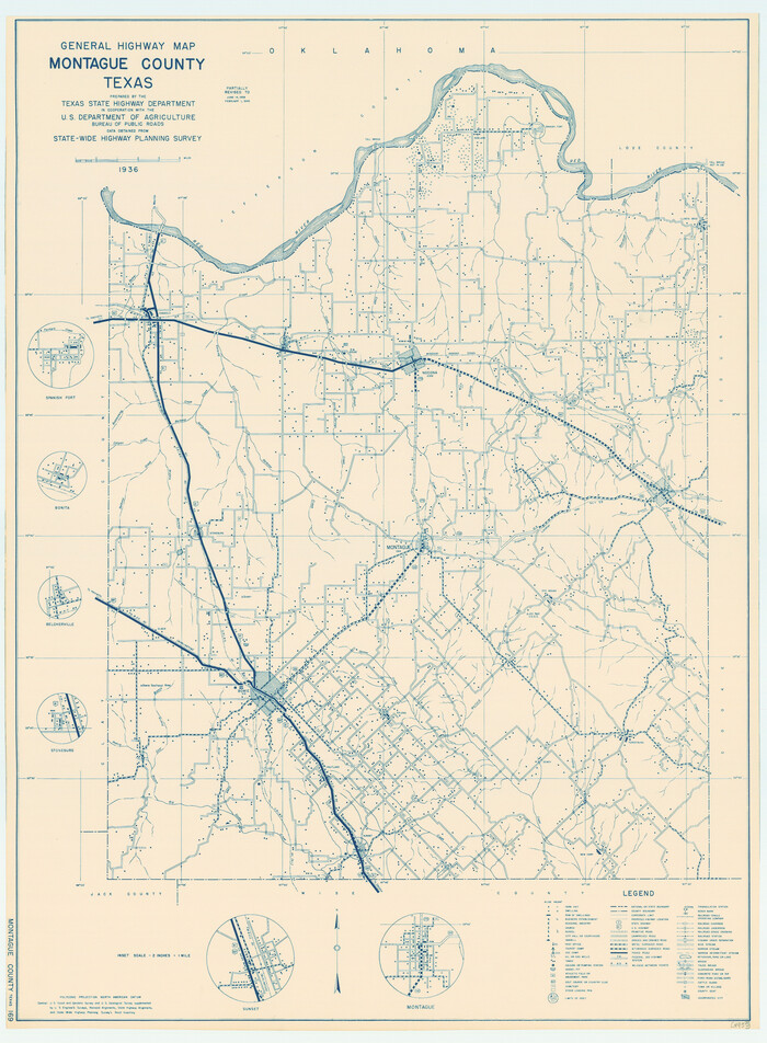 79201, General Highway Map, Montague County, Texas, Texas State Library and Archives