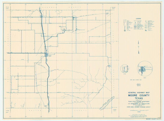 79203, General Highway Map, Moore County, Texas, Texas State Library and Archives