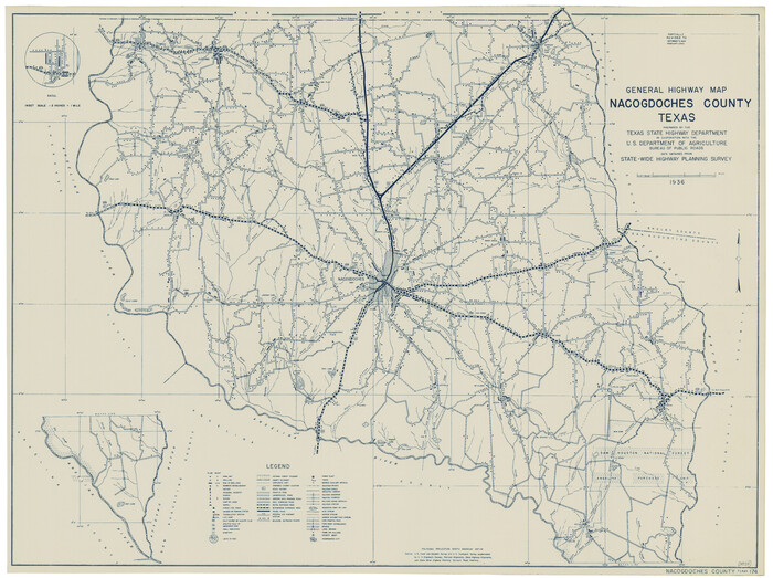 79205, General Highway Map, Nacogdoches County, Texas, Texas State Library and Archives
