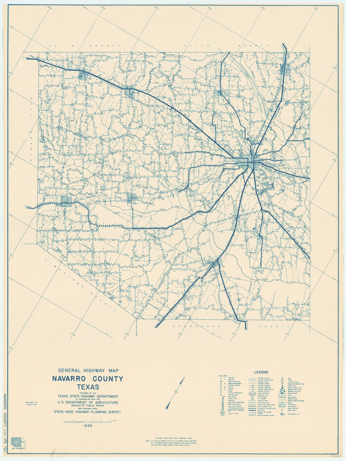 79207, General Highway Map, Navarro County, Texas, Texas State Library and Archives