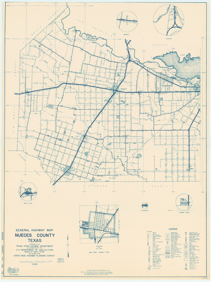79210, General Highway Map, Nueces County, Texas, Texas State Library and Archives