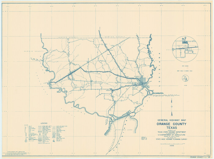 79212, General Highway Map, Orange County, Texas, Texas State Library and Archives