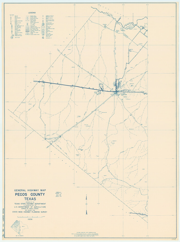 79217, General Highway Map, Pecos County, Texas, Texas State Library and Archives