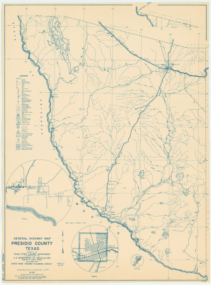 79222, General Highway Map, Presidio County, Texas, Texas State Library and Archives