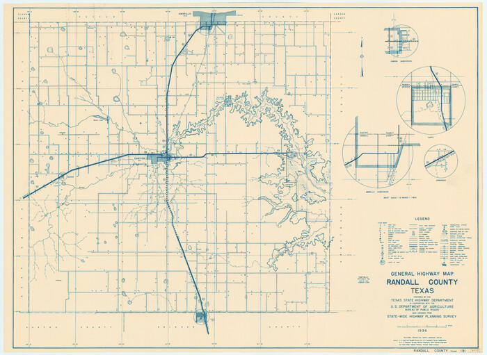 79224, General Highway Map, Randall County, Texas, Texas State Library and Archives