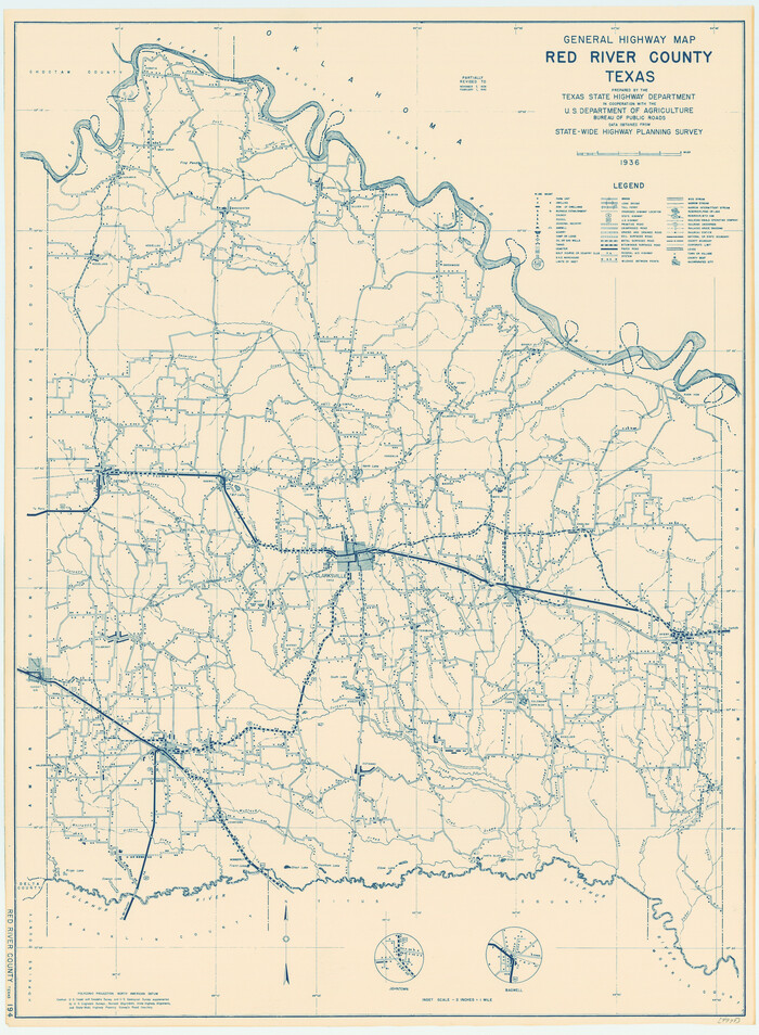 79226, General Highway Map, Red River County, Texas, Texas State Library and Archives