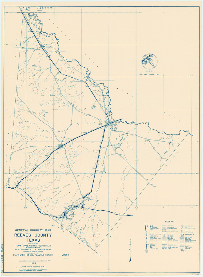 79227, General Highway Map, Reeves County, Texas, Texas State Library and Archives