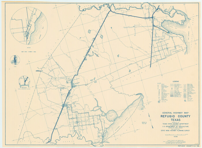 79228, General Highway Map, Refugio County, Texas, Texas State Library and Archives