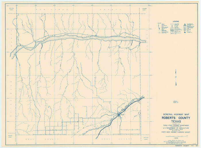 79229, General Highway Map, Roberts County, Texas, Texas State Library and Archives