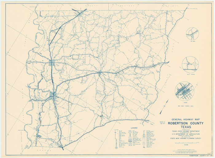 79230, General Highway Map, Robertson County, Texas, Texas State Library and Archives
