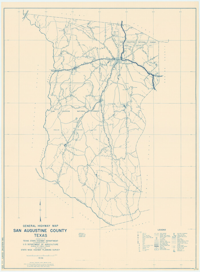 79235, General Highway Map, San Augustine County, Texas, Texas State Library and Archives