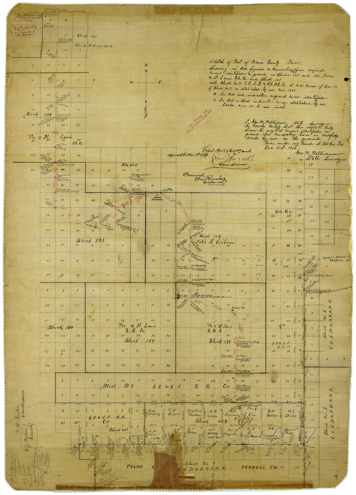 7924, Terrell County Rolled Sketch 1, General Map Collection

