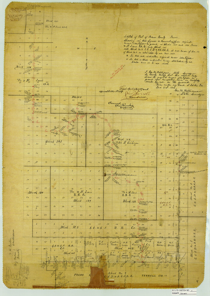 7924, Terrell County Rolled Sketch 1, General Map Collection