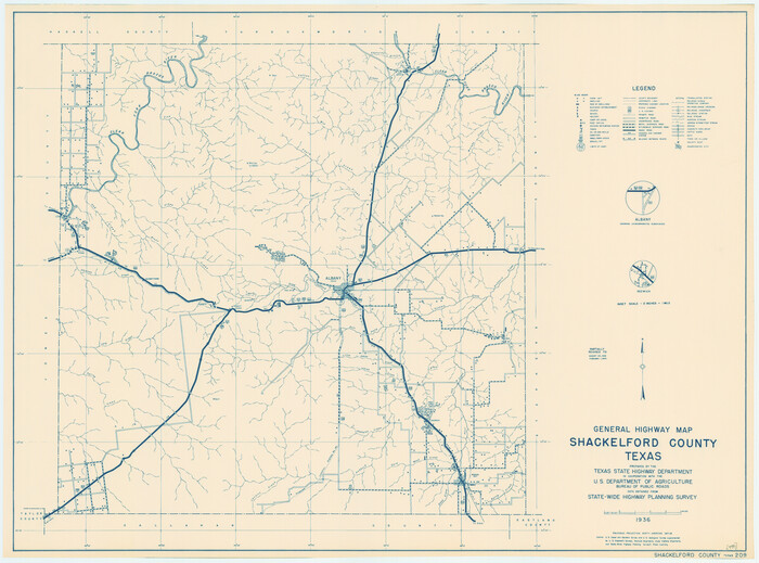 79241, General Highway Map, Shackelford County, Texas, Texas State Library and Archives