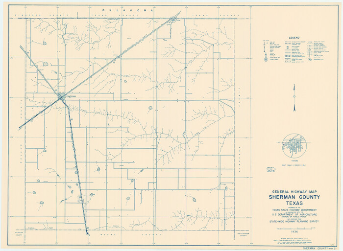 79243, General Highway Map, Sherman County, Texas, Texas State Library and Archives