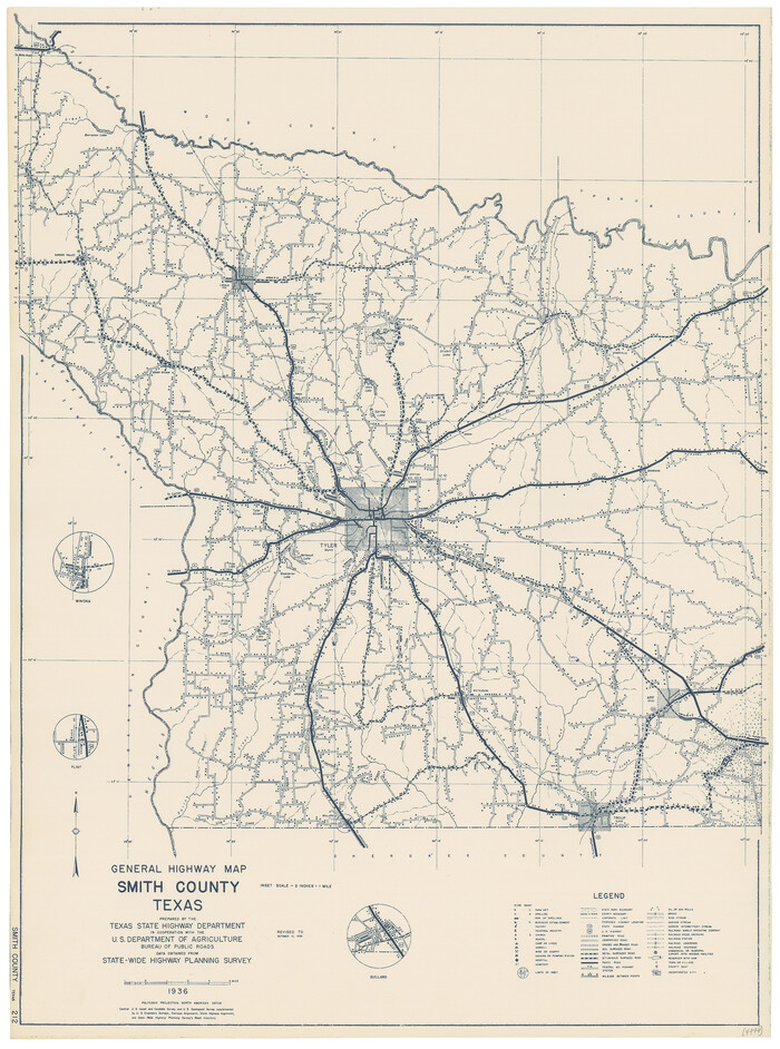 79244, General Highway Map, Smith County, Texas, Texas State Library and Archives