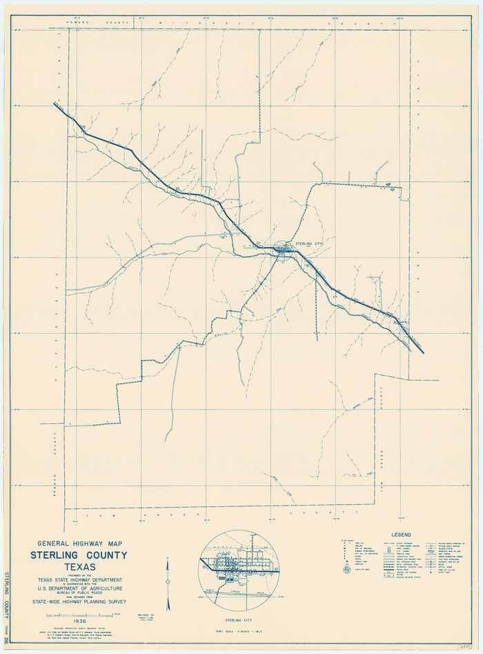 79248, General Highway Map, Sterling County, Texas, Texas State Library and Archives