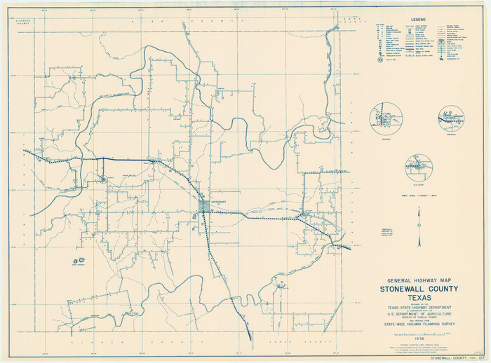 79249, General Highway Map, Stonewall County, Texas, Texas State Library and Archives