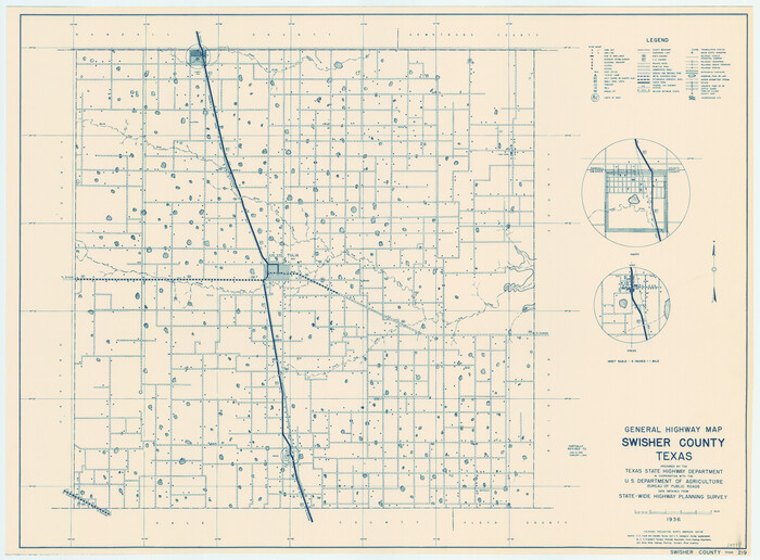 79250, General Highway Map, Swisher County, Texas, Texas State Library and Archives