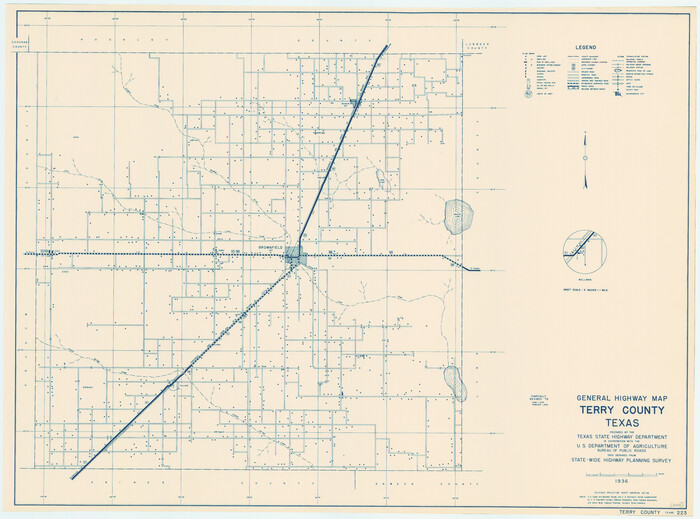 79257, General Highway Map, Terry County, Texas, Texas State Library and Archives