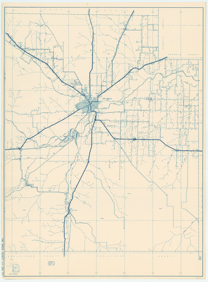 79260, General Highway Map, Tom Green County, Texas, Texas State Library and Archives