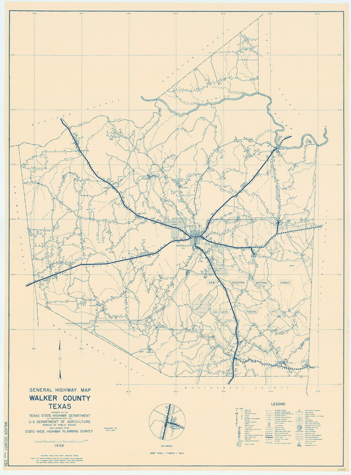 79269, General Highway Map, Walker County, Texas, Texas State Library and Archives