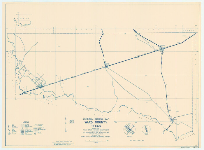 79271, General Highway Map, Ward County, Texas, Texas State Library and Archives