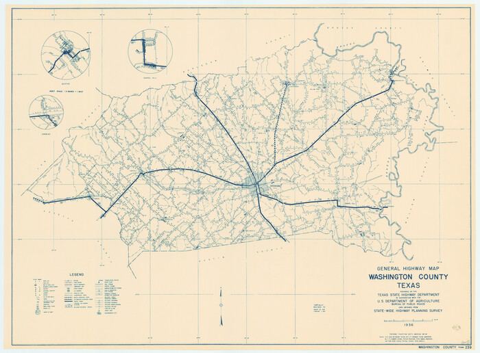 79272, General Highway Map, Washington County, Texas, Texas State Library and Archives