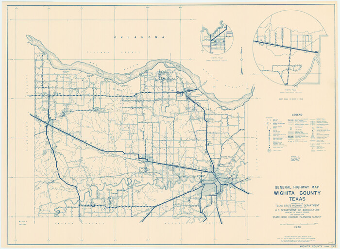79277, General Highway Map, Wichita County, Texas, Texas State Library and Archives