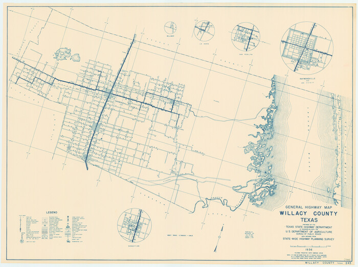 79279, General Highway Map, Willacy County, Texas, Texas State Library and Archives