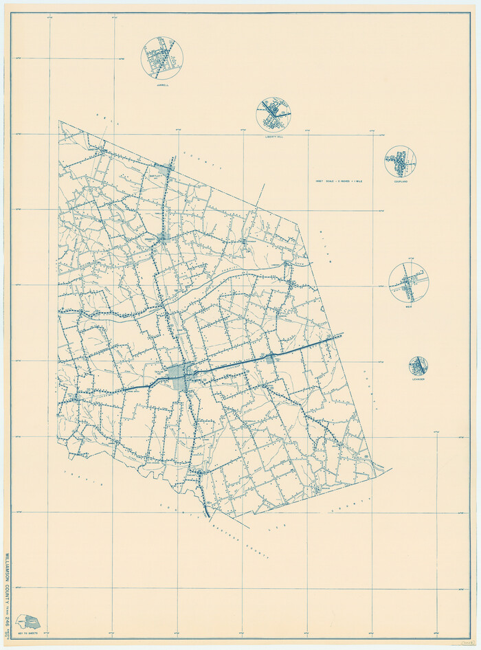 79280, General Highway Map, Williamson County, Texas, Texas State Library and Archives