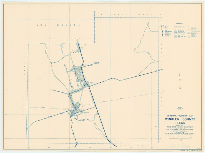 79283, General Highway Map, Winkler County, Texas, Texas State Library and Archives