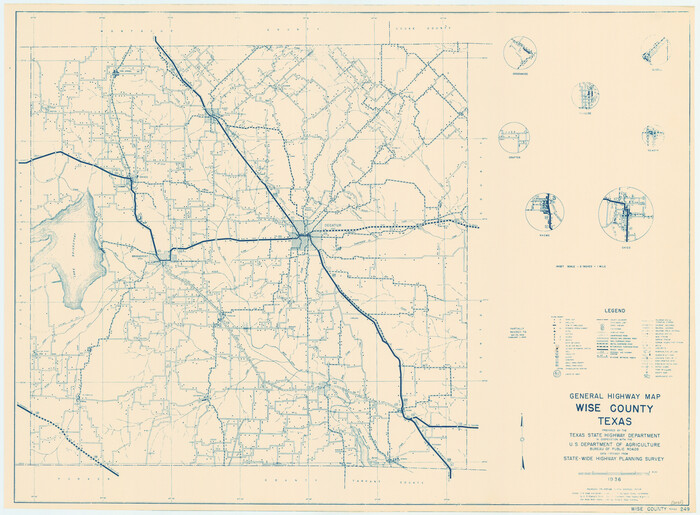 79284, General Highway Map, Wise County, Texas, Texas State Library and Archives