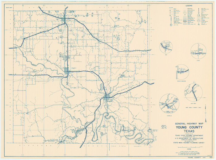 79286, General Highway Map, Young County, Texas, Texas State Library and Archives