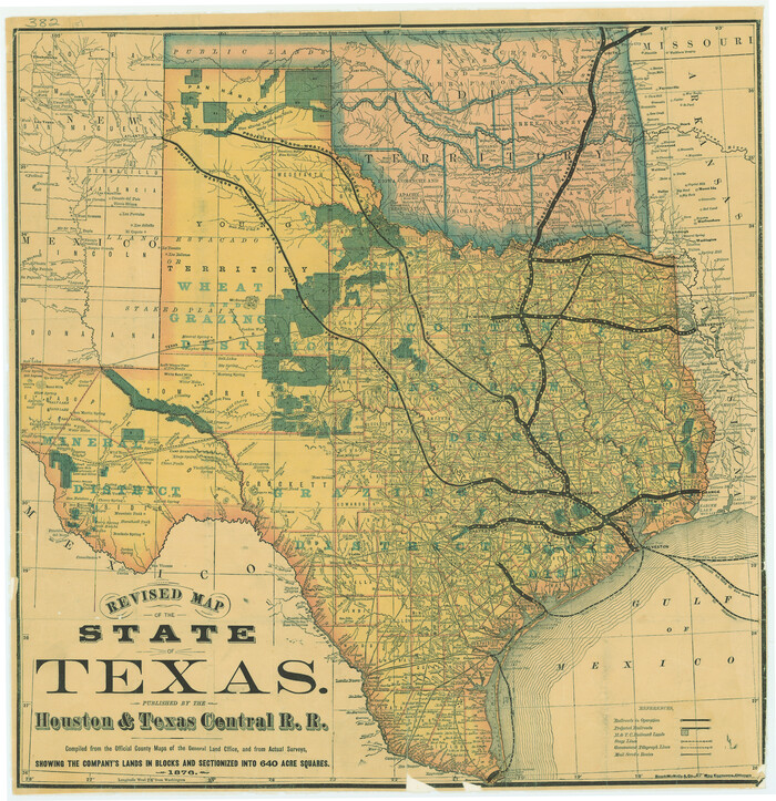 79301, Revised Map of the State of Texas, Texas State Library and Archives