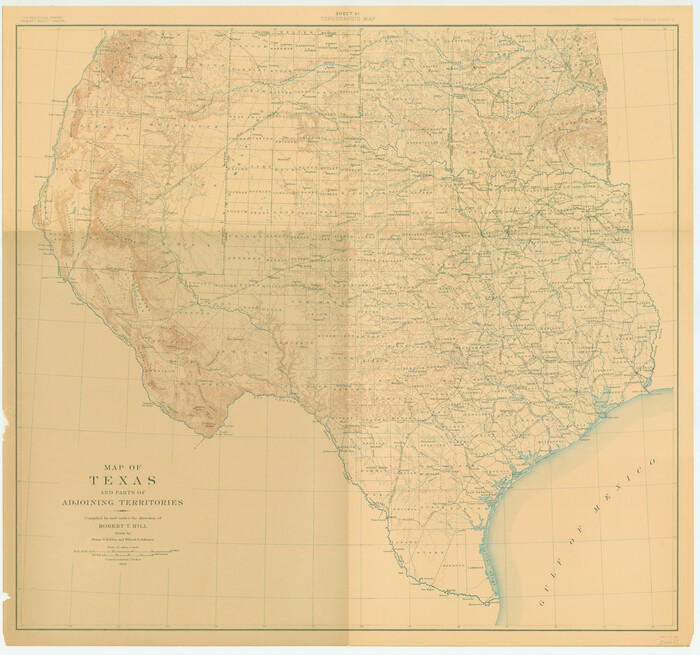 79304, Map of Texas and Parts of Adjoining Territories, Texas State Library and Archives