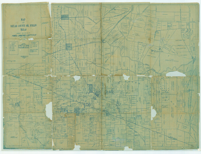 79307, Map of Bexar County Oil Fields, Texas State Library and Archives