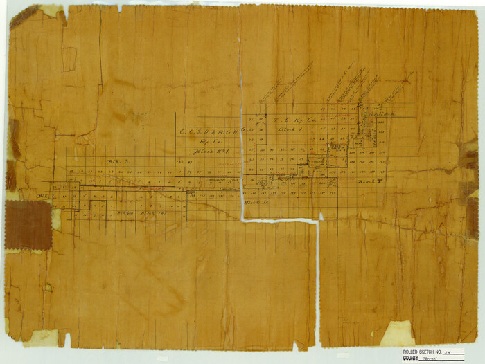 7931, Terrell County Rolled Sketch 24, General Map Collection