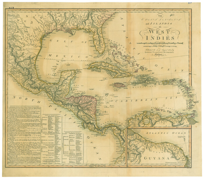 79318, The Continent and Islands of the West Indies, Texas State Library and Archives
