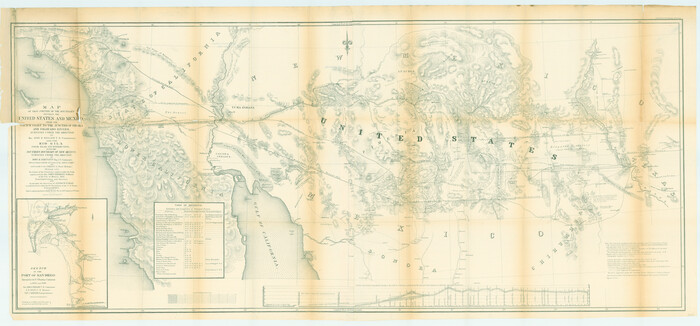 79323, Map of that Portion of the Boundary Between the United States and Mexico from the Pacific Coast to the Junction of the Gila and Colorado Rivers, Texas State Library and Archives
