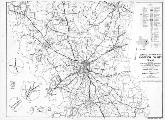 79346, General Highway Map, Anderson County, Texas, Texas State Library and Archives
