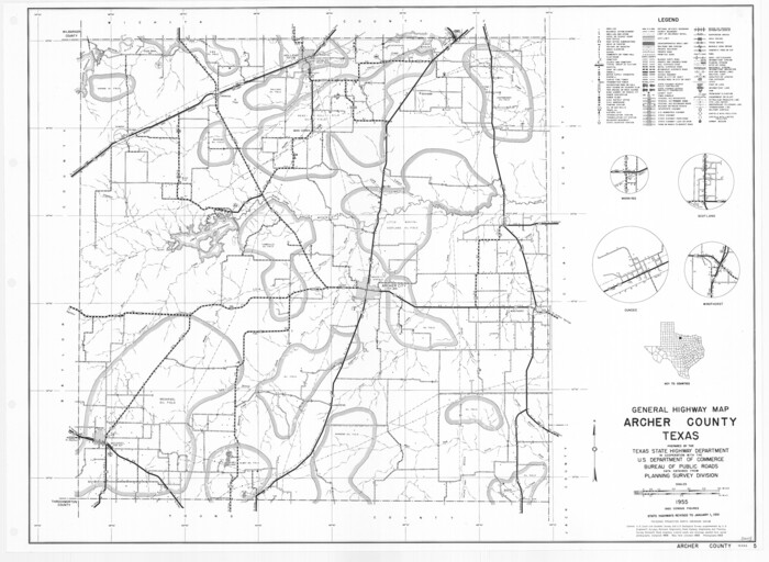 79353, General Highway Map, Archer County, Texas, Texas State Library and Archives