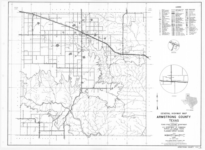 79354, General Highway Map, Armstrong County, Texas, Texas State Library and Archives