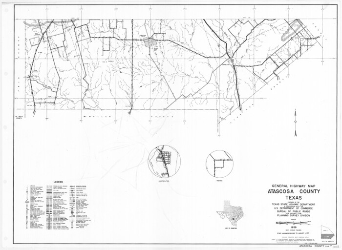 79355, General Highway Map, Atascosa County, Texas, Texas State Library and Archives
