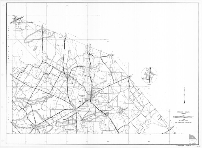 79356, General Highway Map, Atascosa County, Texas, Texas State Library and Archives