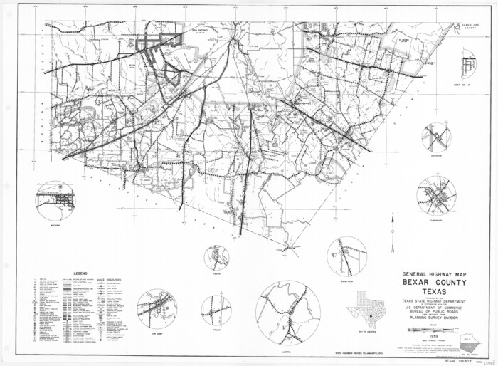 79371, General Highway Map, Bexar County, Texas, Texas State Library and Archives