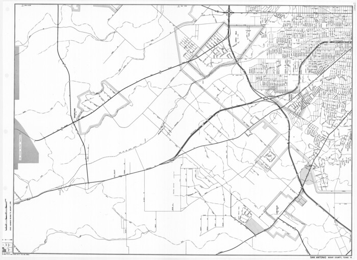 79375, General Highway Map.  Detail of Cities and Towns in Bexar County, Texas.  City Map of San Antonio, Alamo Heights, Olmos Park, Terrell Hills, Castle Hills, Balcones Heights, and vicinity, Bexar County, Texas, Texas State Library and Archives