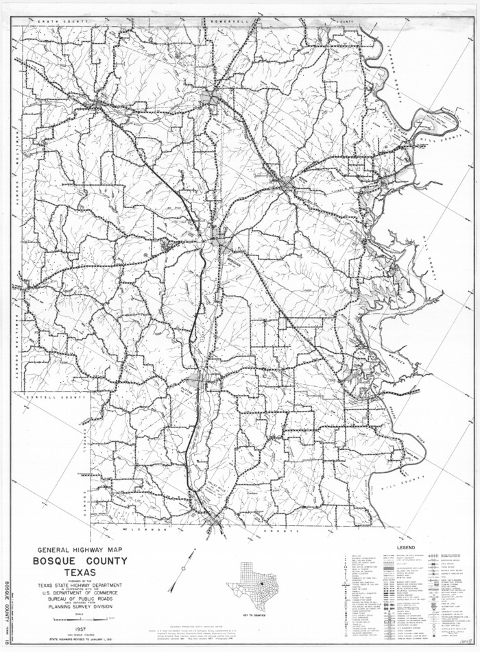 79378, General Highway Map, Bosque County, Texas, Texas State Library and Archives