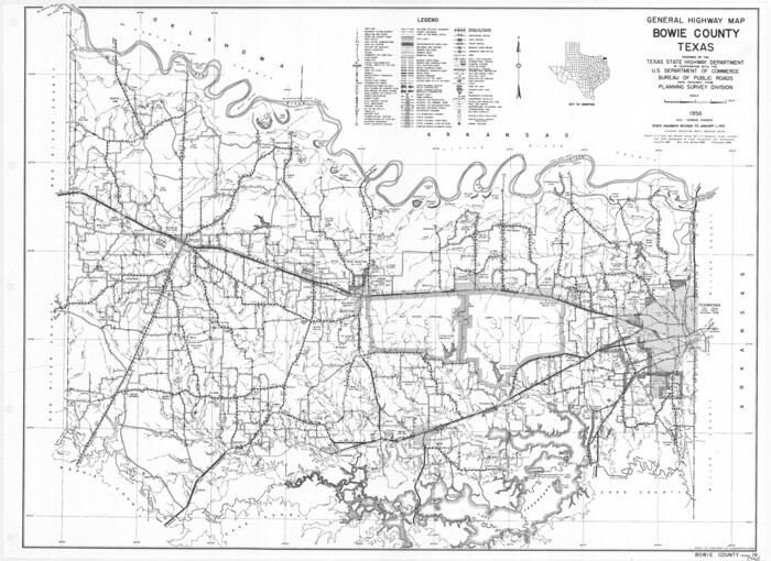79380, General Highway Map, Bowie County, Texas, Texas State Library and Archives
