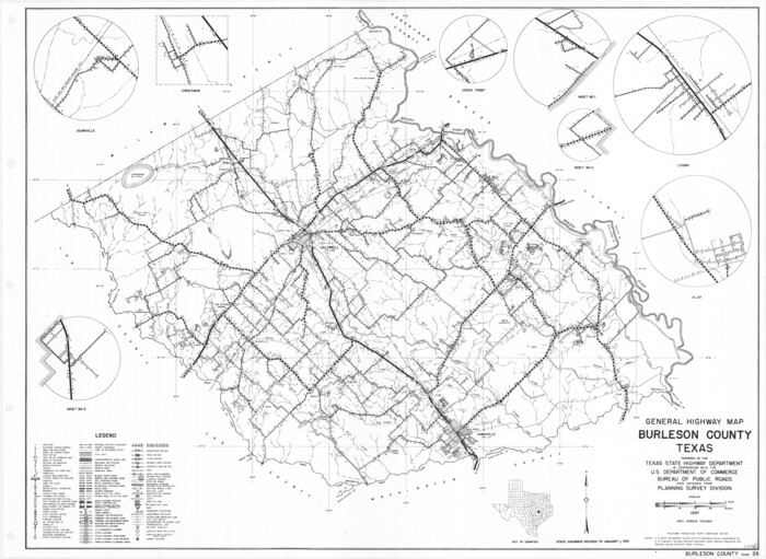 79391, General Highway Map, Burleson County, Texas, Texas State Library and Archives